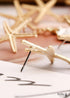 Boho Earrings, Dangle Earrings, Starfish Shell Cowrie White Gold